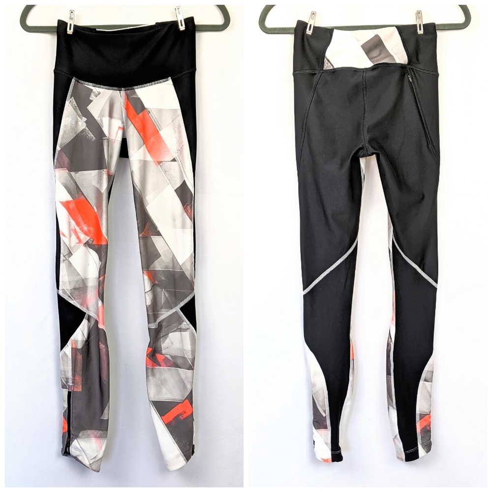 UNDER ARMOUR Fly Fast Orange & Gray Leggings